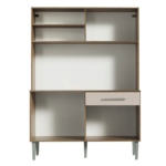KIT COCINA COMPACTA LIFE 3 PUERTAS 1 CAJON COLOR RUSTICO/CREMA -MADESA- - Imagen 2