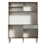 KIT COCINA COMPACTA LIFE 3 PUERTAS 1 CAJON COLOR RUSTICO/GRIS -MADESA- - Imagen 2