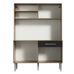 KIT COCINA COMPACTA LIFE 3 PUERTAS 1 CAJON COLOR RUSTICO/NEGRO -MADESA- - Imagen 2
