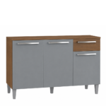 MESON EMILLY 3 PUERTAS 1 CAJON COLOR RUSTICO/GRIS -MADESA-