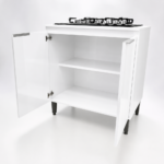 MESON COCINA YARA 2 PUERTAS COLOR BLANCO -JCRV- - Imagen 2