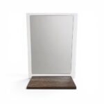 ESPEJO PARA BAÑO ONIX COLOR BLANCO/IMBUIA