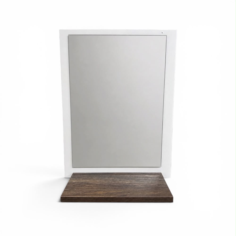 espejo baño onix cafe ESPEJO PARA BAÑO ONIX COLOR BLANCO/IMBUIA - Imagen 1