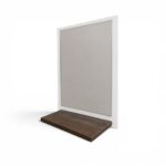 ESPEJO PARA BAÑO ONIX COLOR BLANCO/IMBUIA - Imagen 2