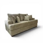SOFA LONDRES 2 CUERPOS INCLUYE COJIN DE RESPALDO Y COJINES DECORATIVOS| COLOR A ELECCION BAJO PEDIDO - Imagen 2