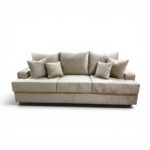 SOFA LONDRES 3 CUERPOS INCLUYE COJIN DE RESPALDO Y COJINES DECORATIVOS | COLOR A ELECCION BAJO PEDIDO
