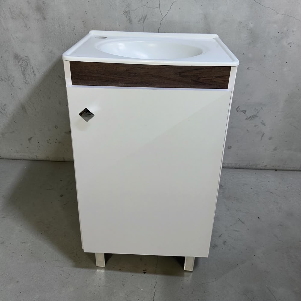 vanitorio onix VANITORIO DE BAÑO ONIX COLOR BLANCO/IMBUIA - Imagen 1