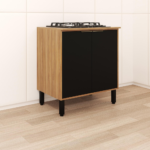 MESON THALITA 2PT 80CM COLOR NOGAL/NEGRO -MVS SUL-