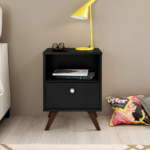 VELADOR 1 CAJON COLOR NEGRO -MVBTO-